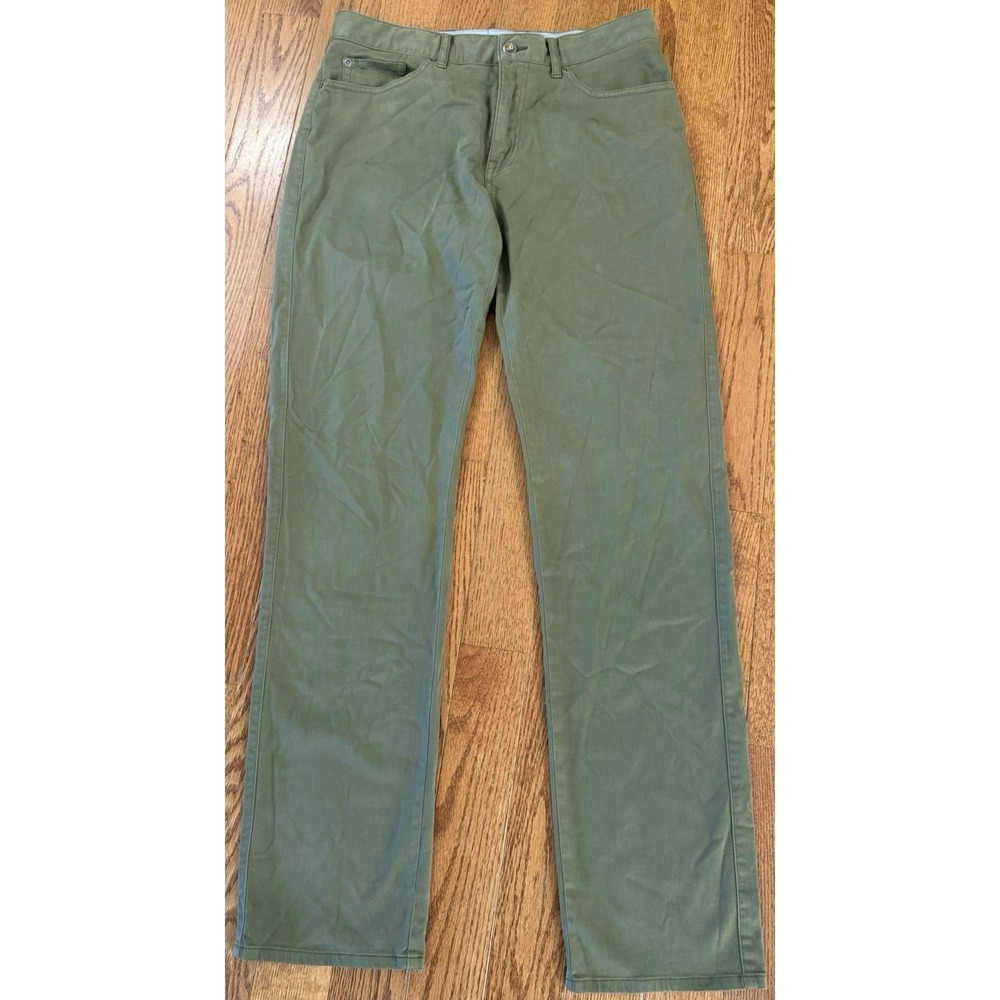 Peter Millar Soft Touch Twill 5-Pocket Pant Olive Chino Pants Men's 32x33